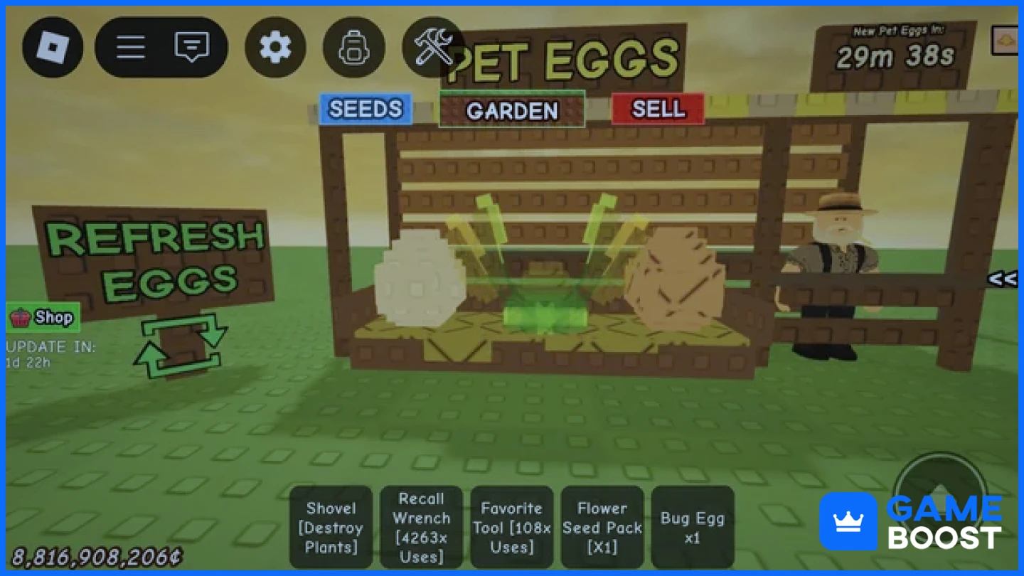 bug egg grow a garden