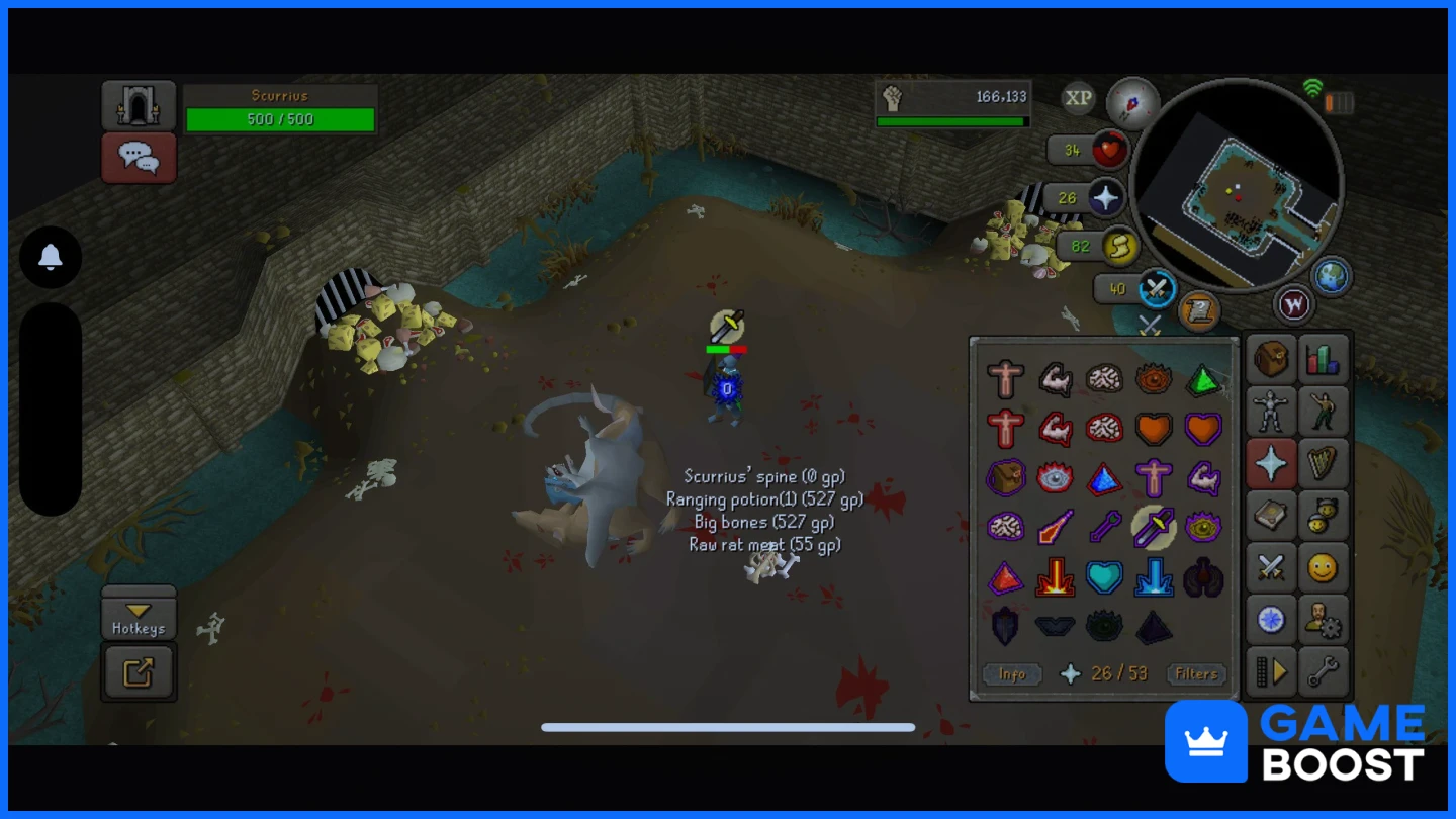 scurrius fight osrs