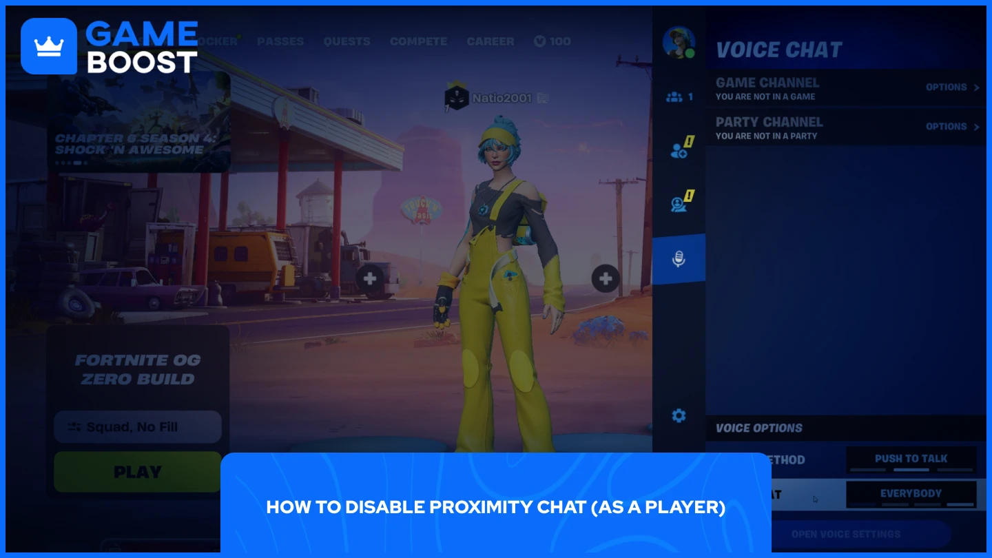 a picture of a player standing in the lobby