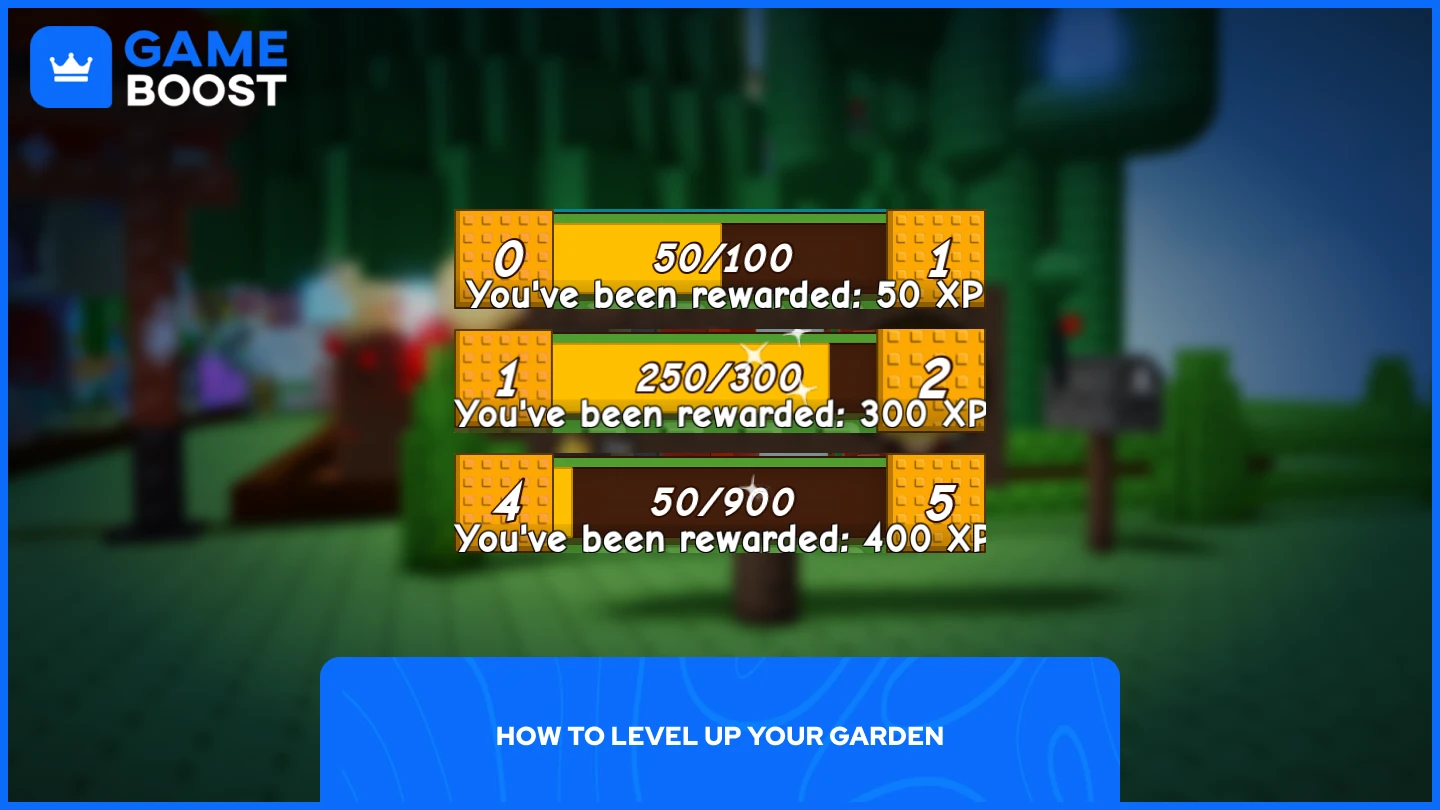 《Grow a Garden》中多个园艺等级的图片