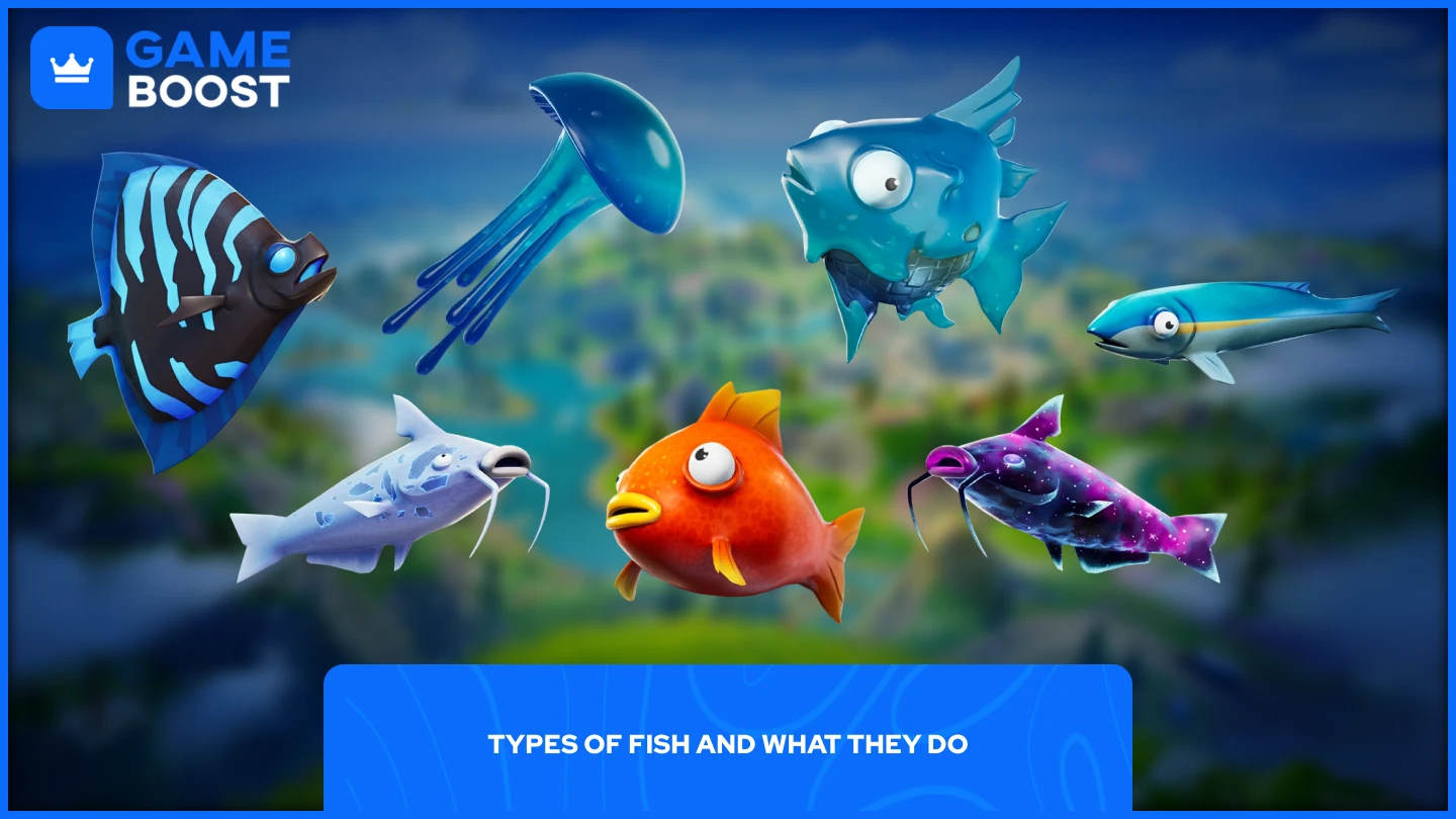 a picture of multiple fish in fortnite