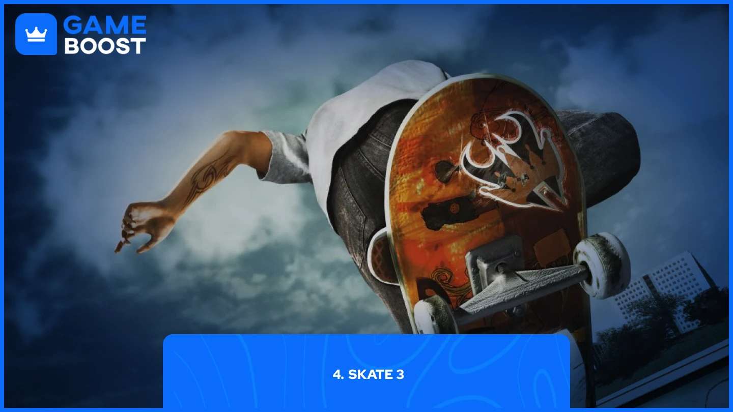 a picture of skate 3 game cover