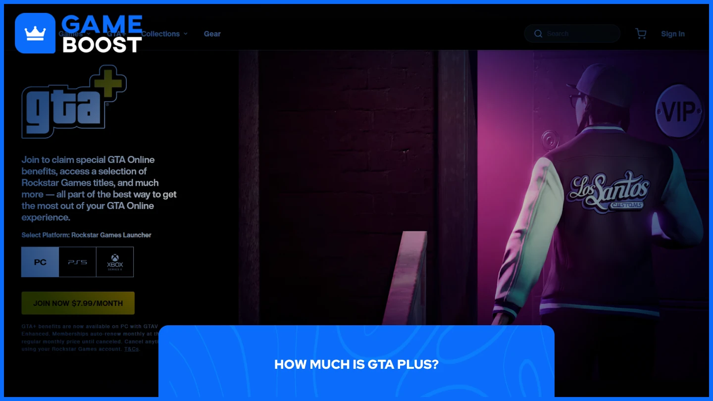 a picture of gta plus pricing page