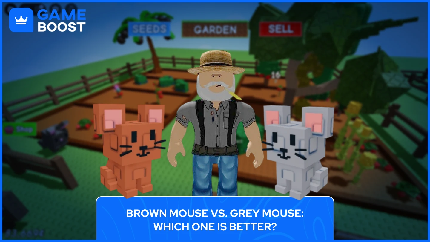 grow a garden brown mouse vs gray mouse