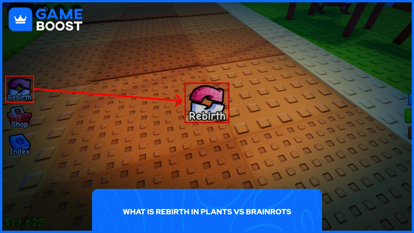 a picture of the rebirth button in plants vs brainrots
