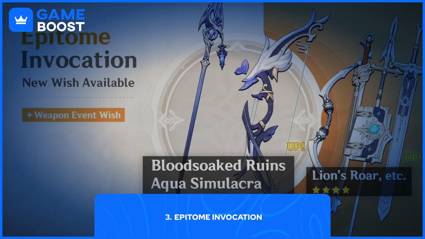 una imagen del evento de arma Epitome Invocation
