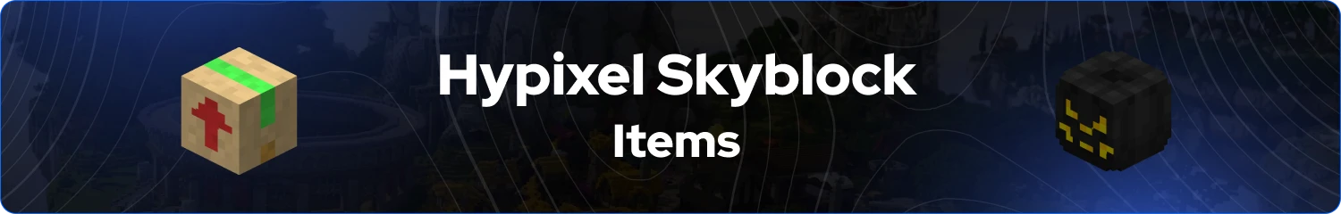 Hypixel Skyblock items banner