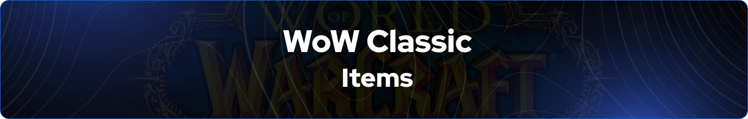 wow classic items banner