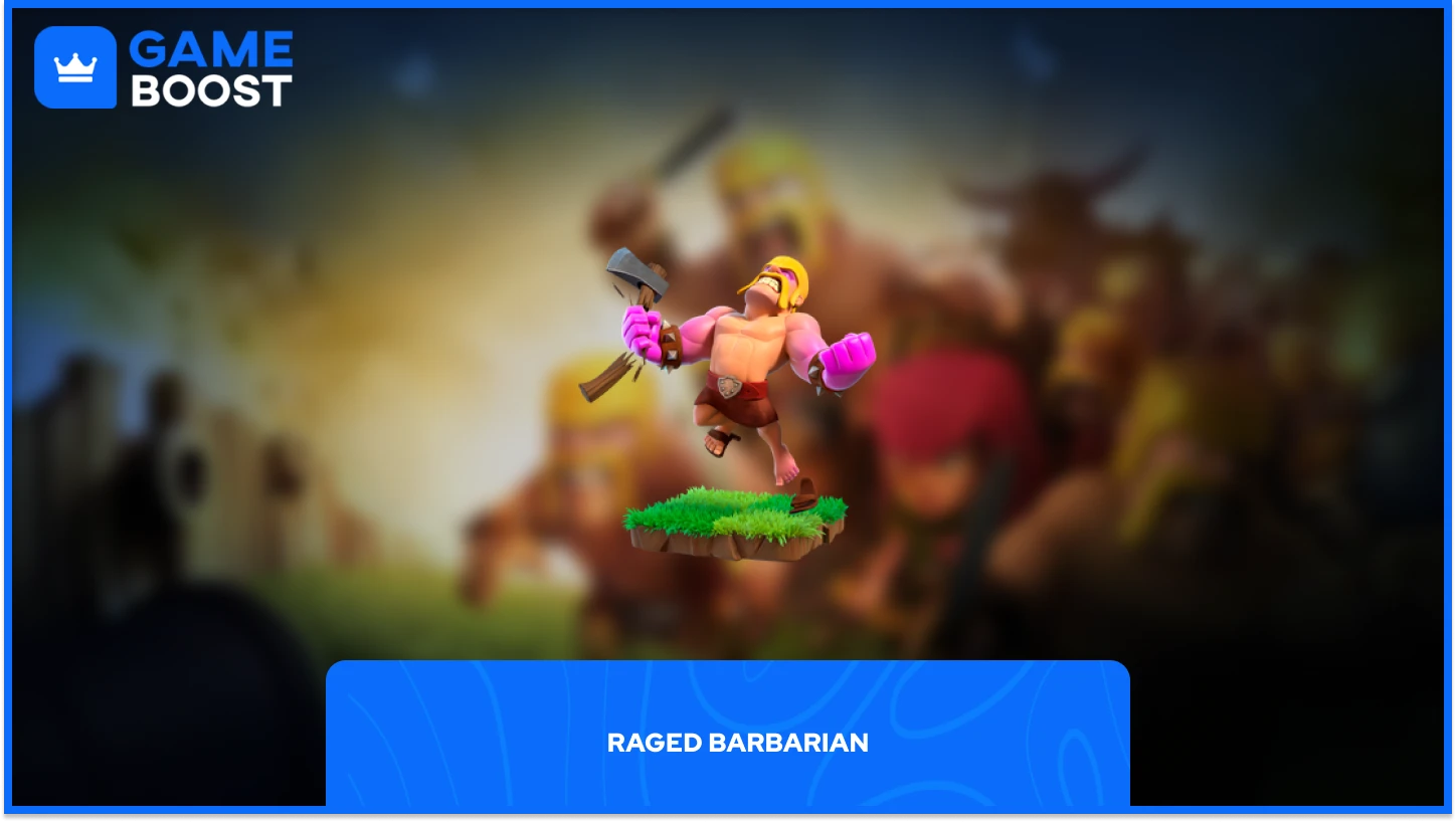 clash of clans raged barbarian