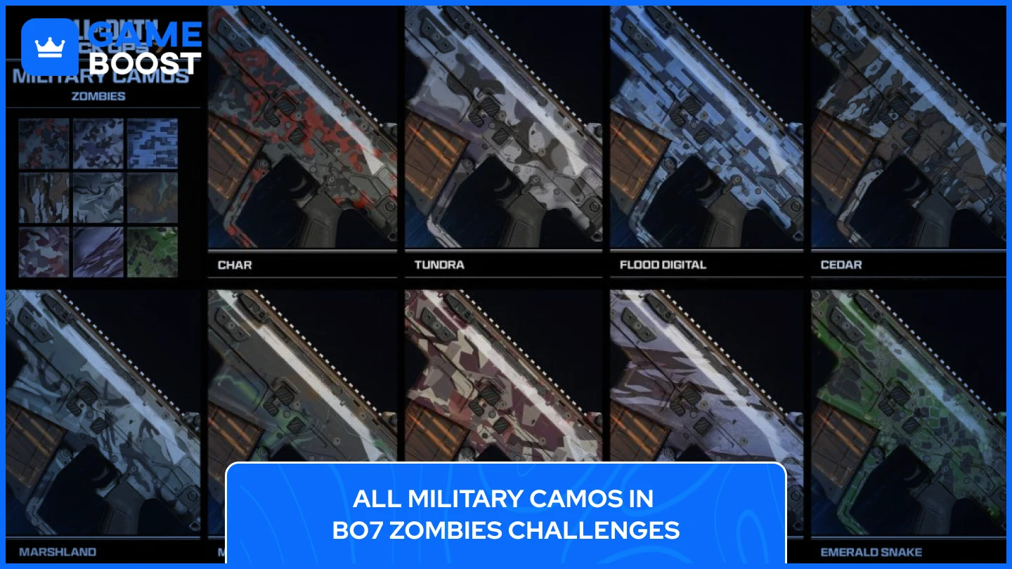 militärische Tarnungen BO7 Zombies