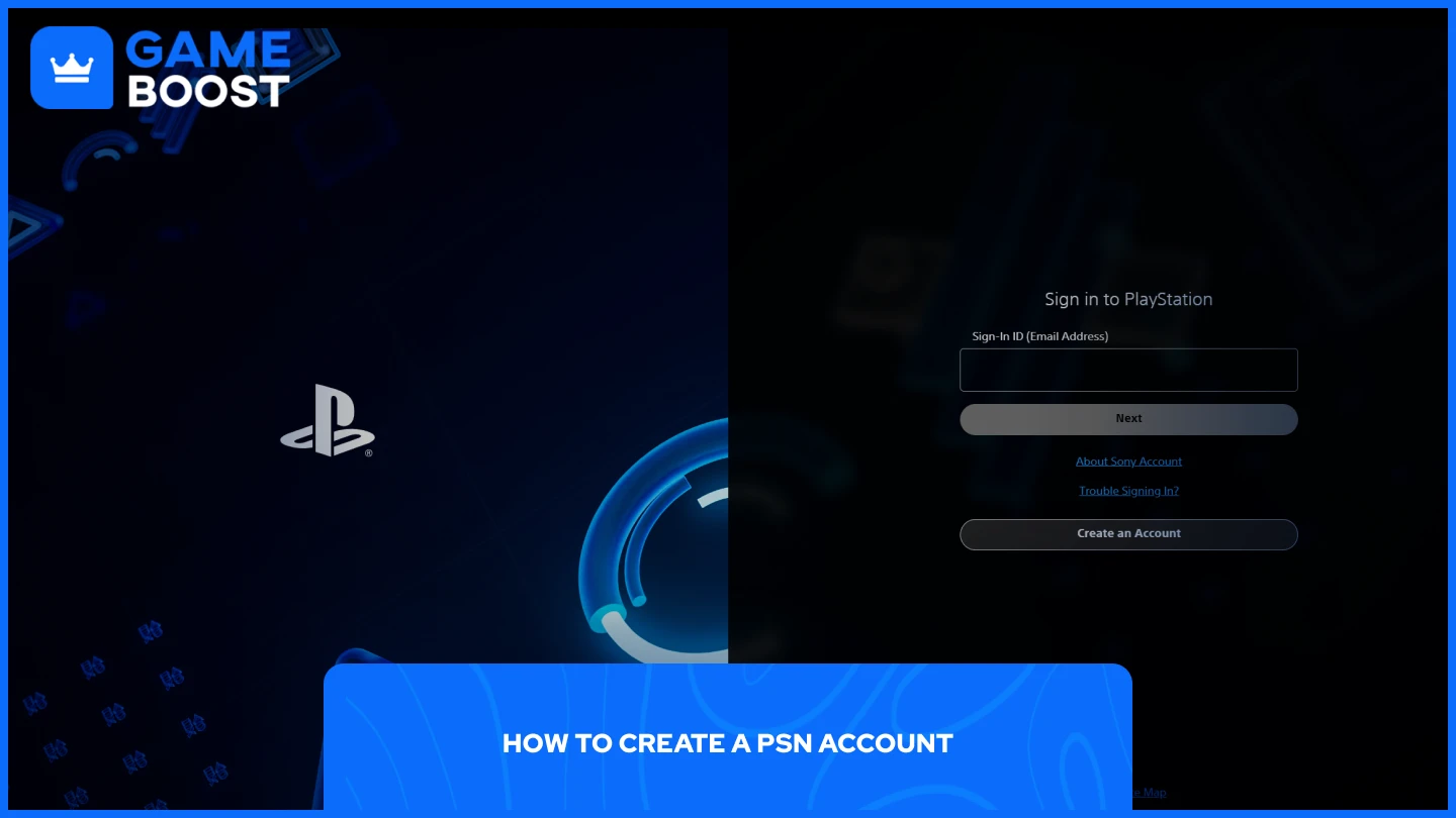 a picture of playstation sign in page