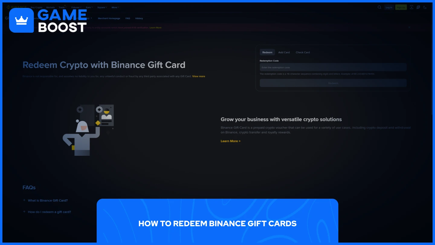 How to Redeem Binance Gift Cards: Everything to Know