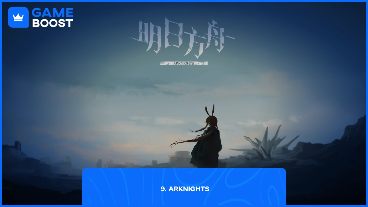 una imagen del splash art de Arknights