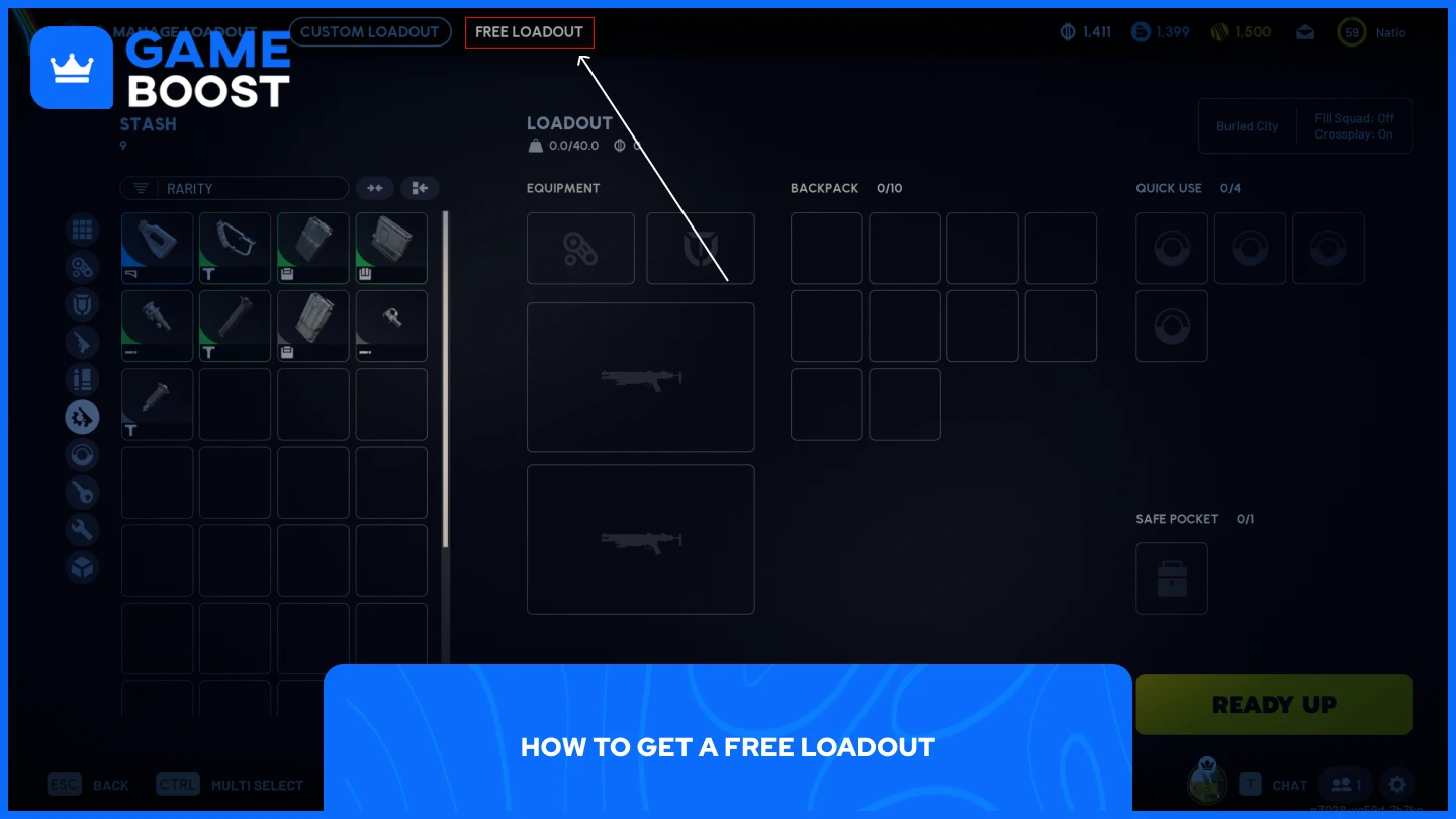 une image d’un équipement de joueur dans ARC Raiders
