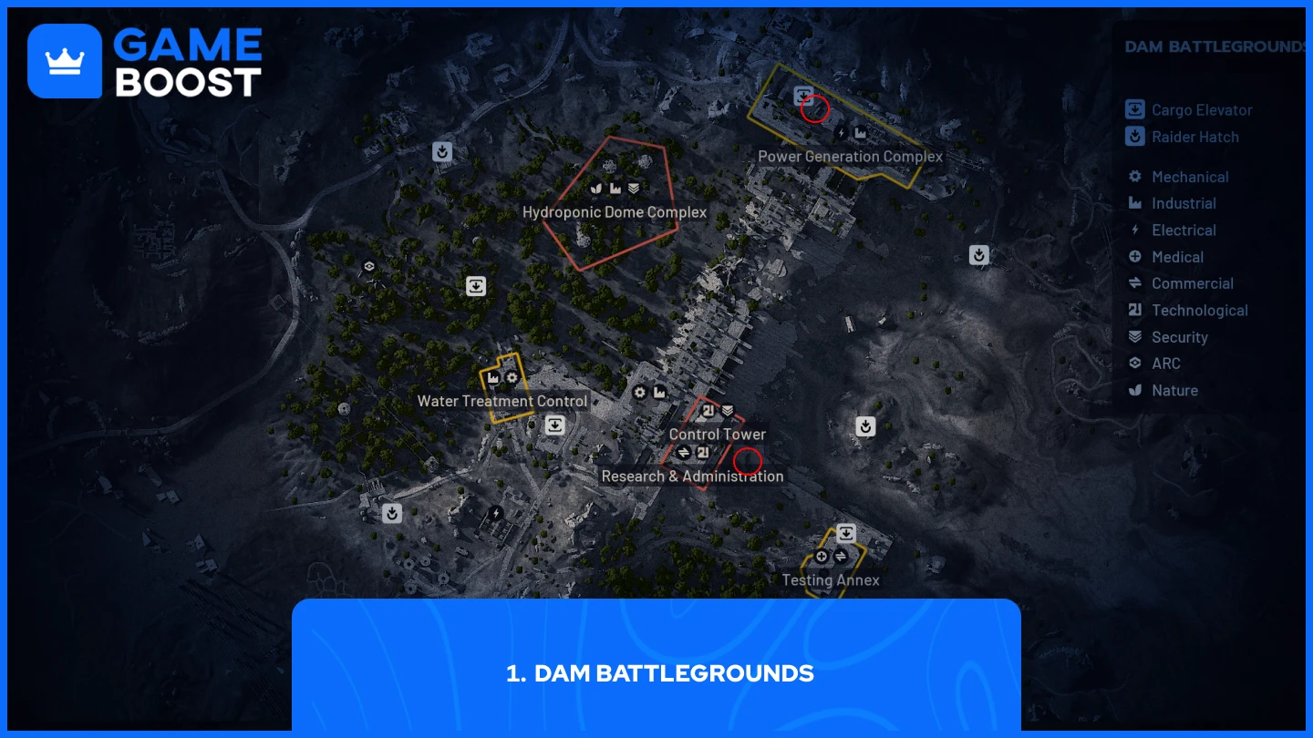 大坝战场中火箭手刷新点的图片