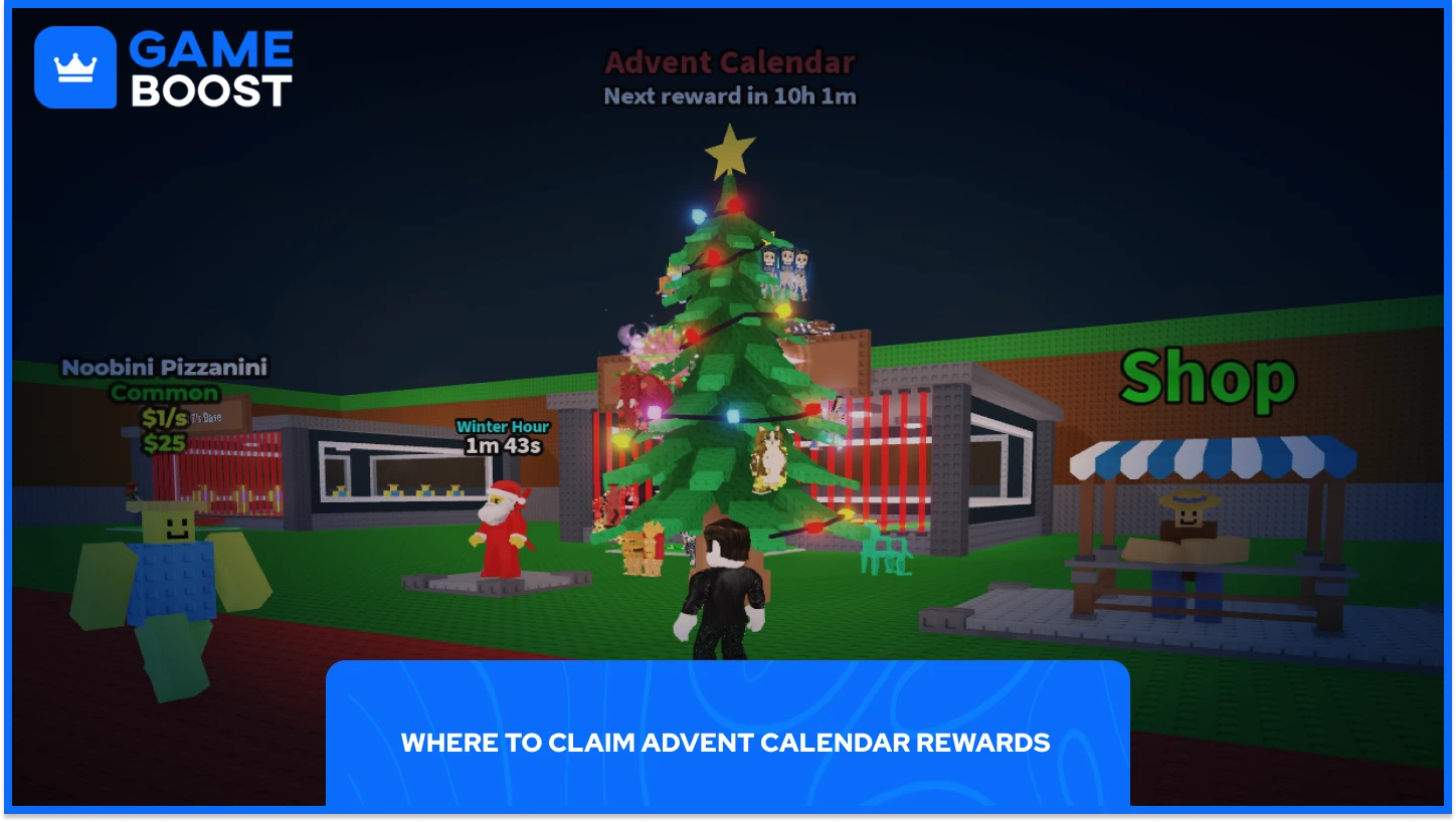 voler un sapin de Noël brainrot