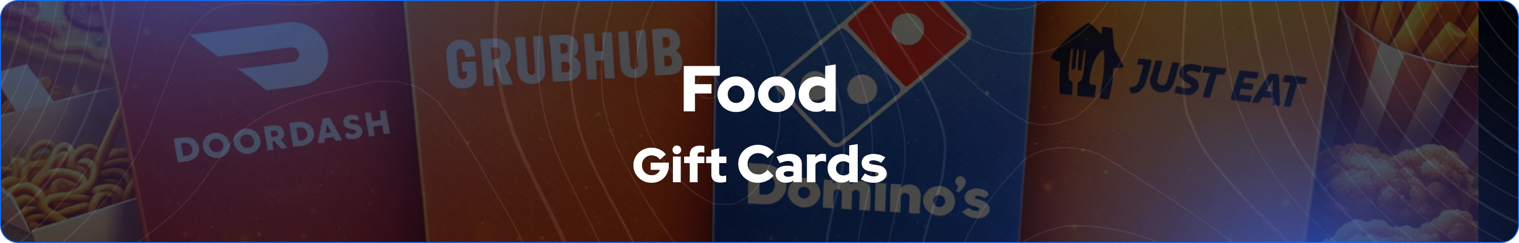 tarjetas de regalo de comida