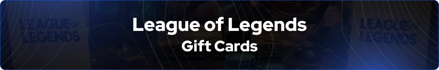 tarjetas de regalo de League of Legends