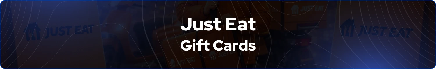 Banner de Tarjetas de Regalo Just Eat