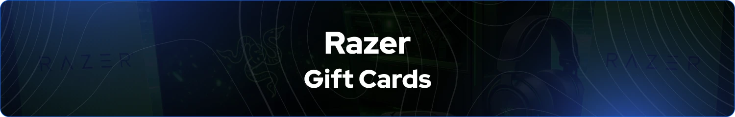 banner de tarjetas de regalo Razer