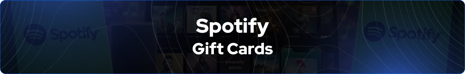 Banner de Tarjetas de Regalo Spotify