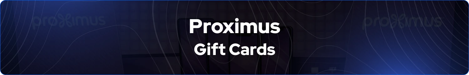 Banner de Tarjetas de Regalo Proximus