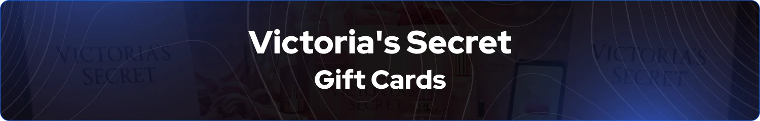 Banner de tarjetas de regalo de Victoria's Secret