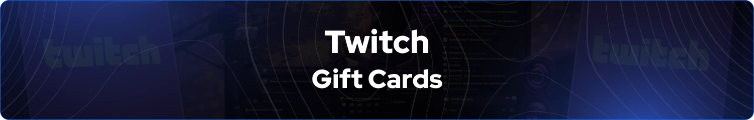 Banner de Tarjetas de Regalo Twitch