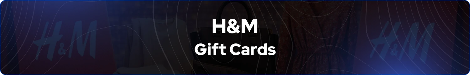 Banner de tarjetas regalo H&M