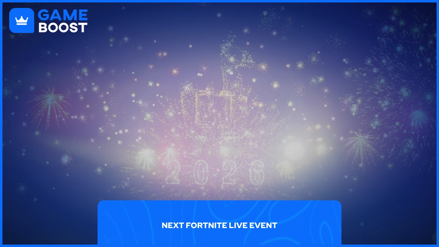 et bilde av fortnite nyttårsevent