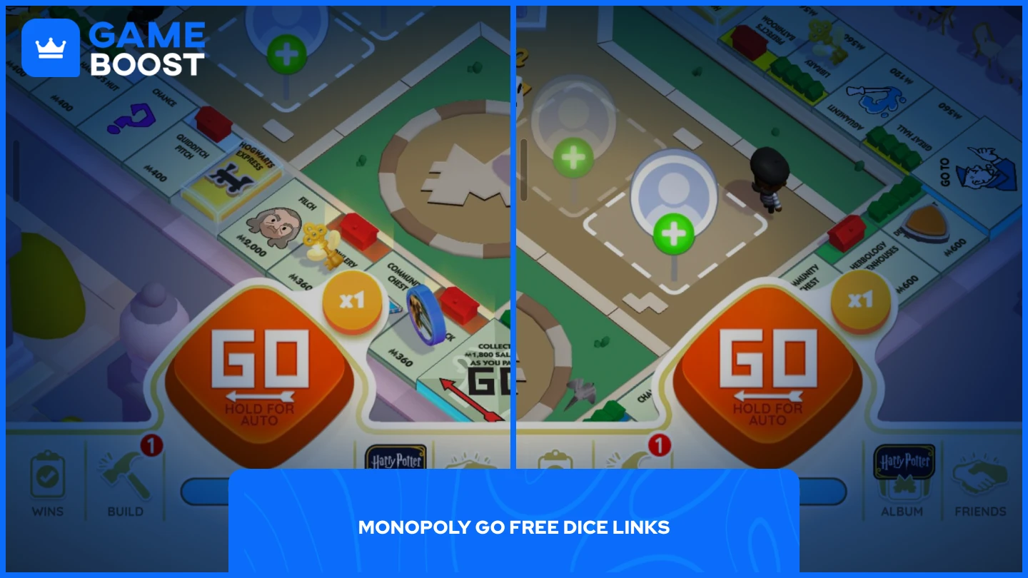 ภาพของกระดาน Monopoly Go