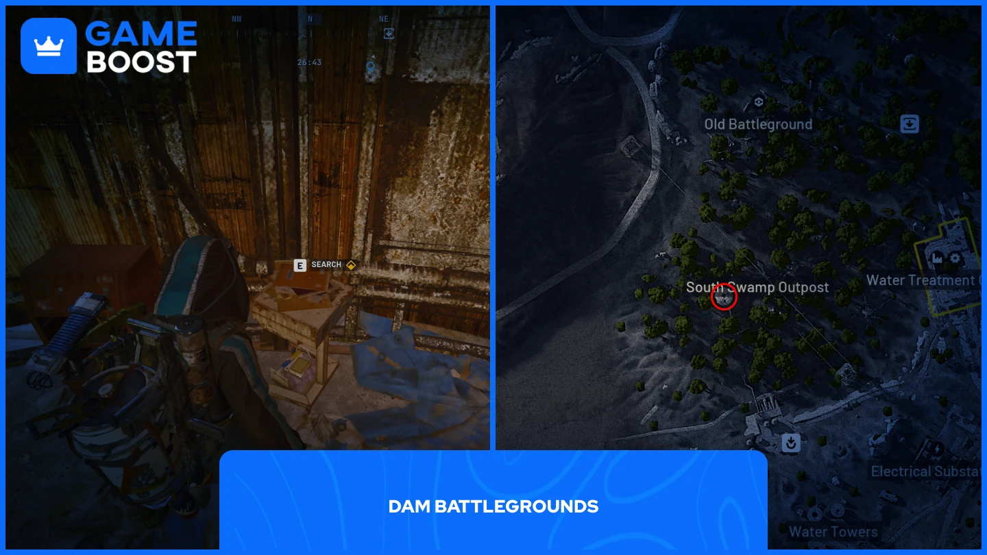 大坝战场南部沼泽前哨站的图片