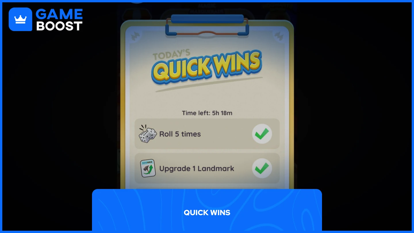 a picture of the quick wins