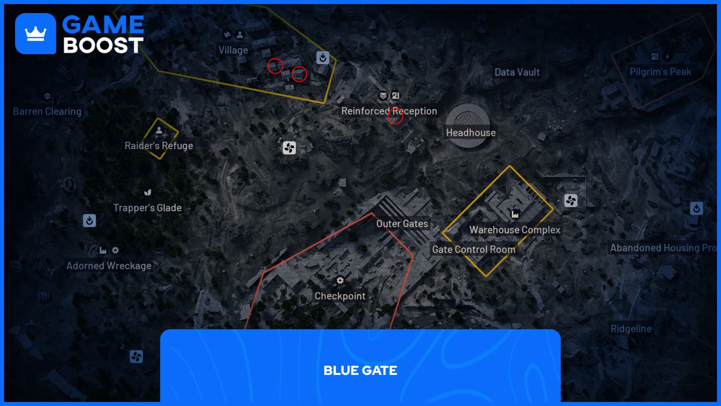 蓝色大门地图图片