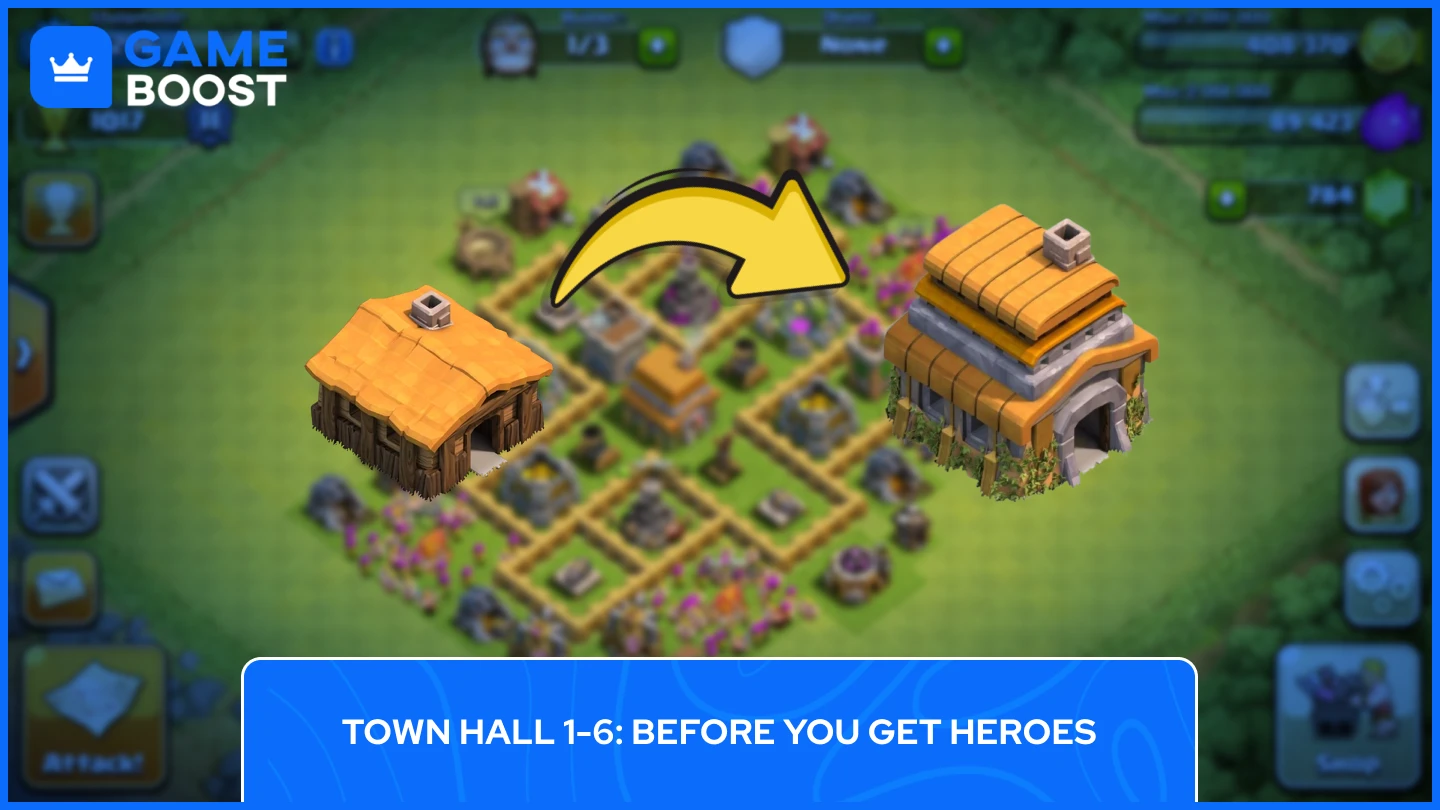 coc upgrading town halls