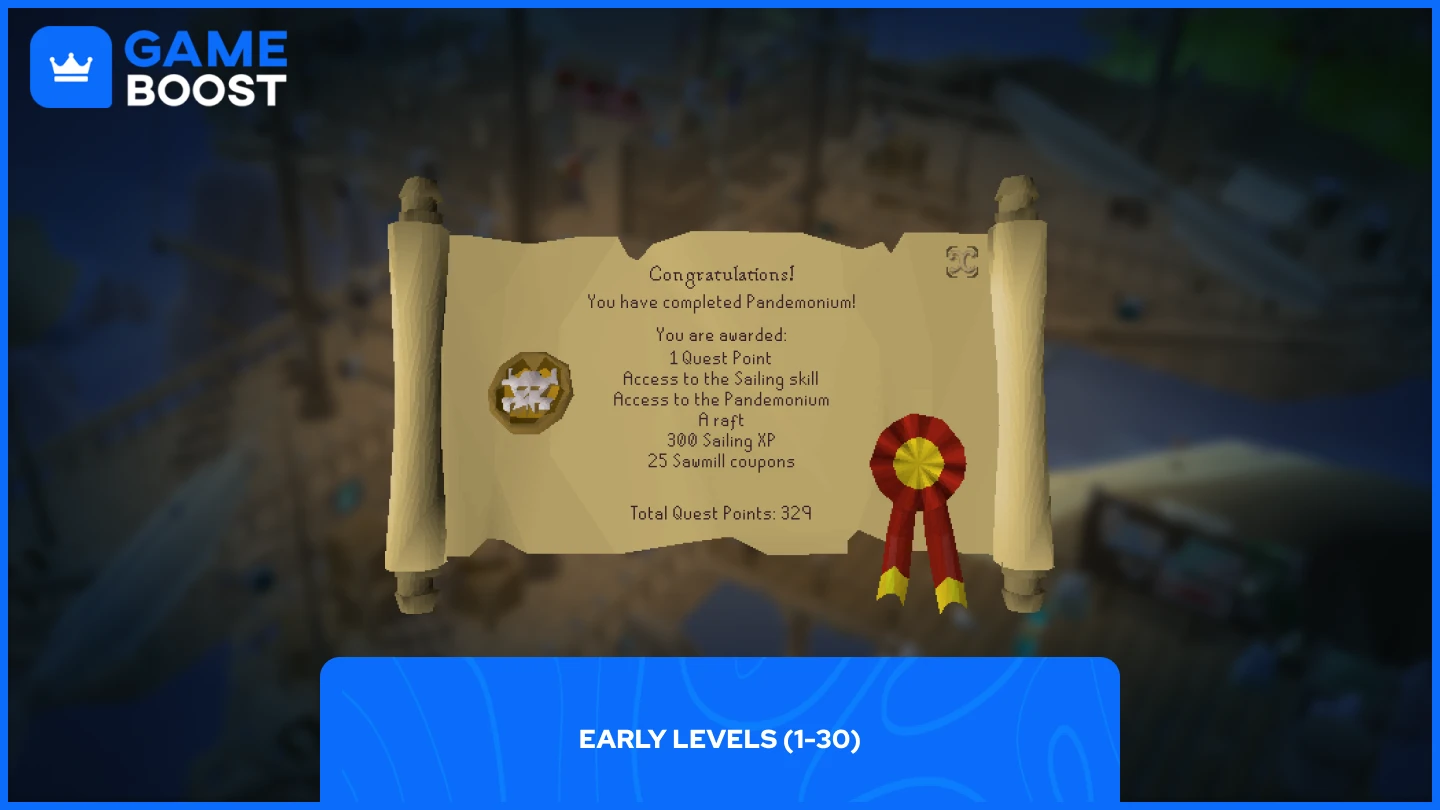 una imagen de las recompensas de la misión Pandemonium