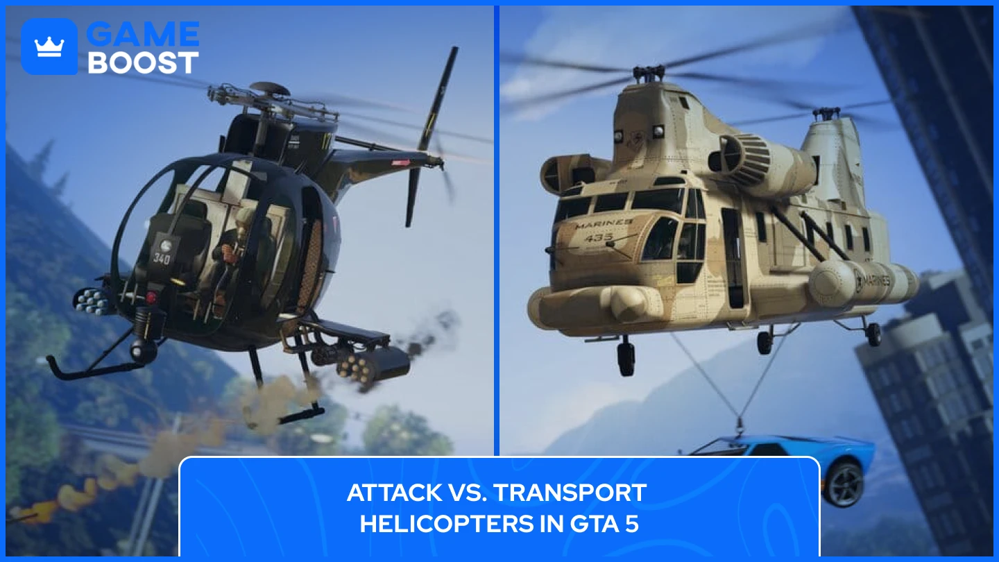 tipos de helicópteros en gta 5