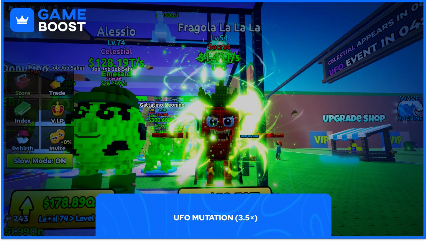 escape tsunami for brainrots ufo mutation fragola la la la