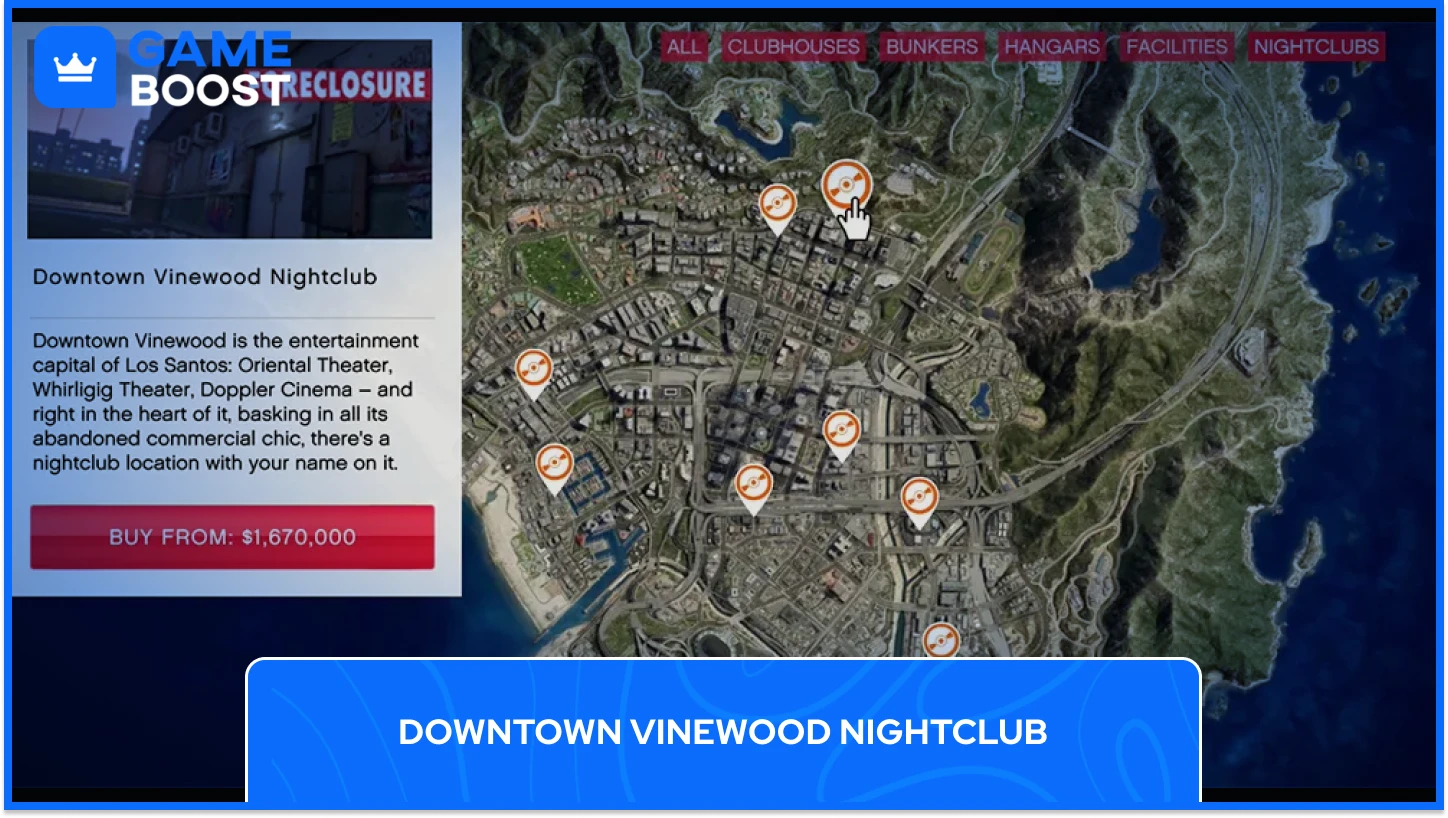 Downtown Vinewood Nightclub gta 5