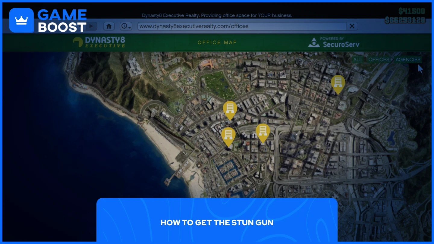 gtaオンラインでエージェンシーを購入するプレイヤーの写真