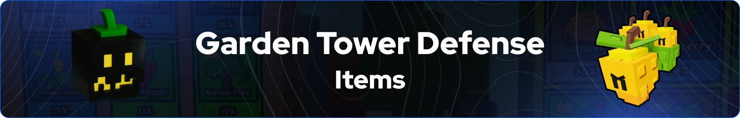 garden tower defense items