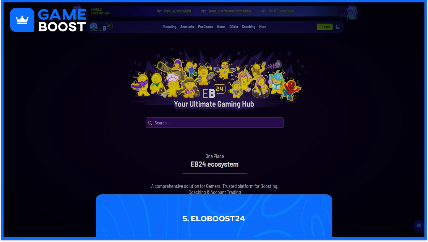 página inicial do eloboost24