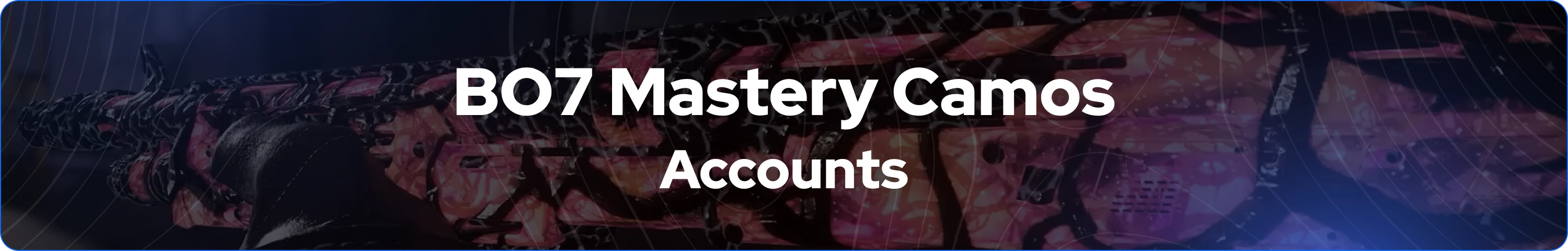 BO7 Mastery Camos Account banner