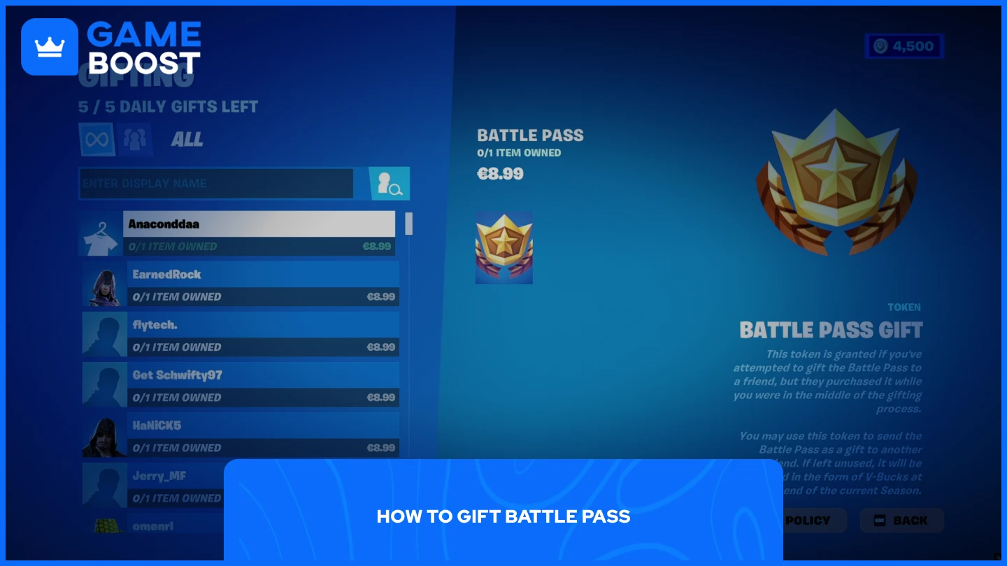 a picture of the battle pass gifting tab