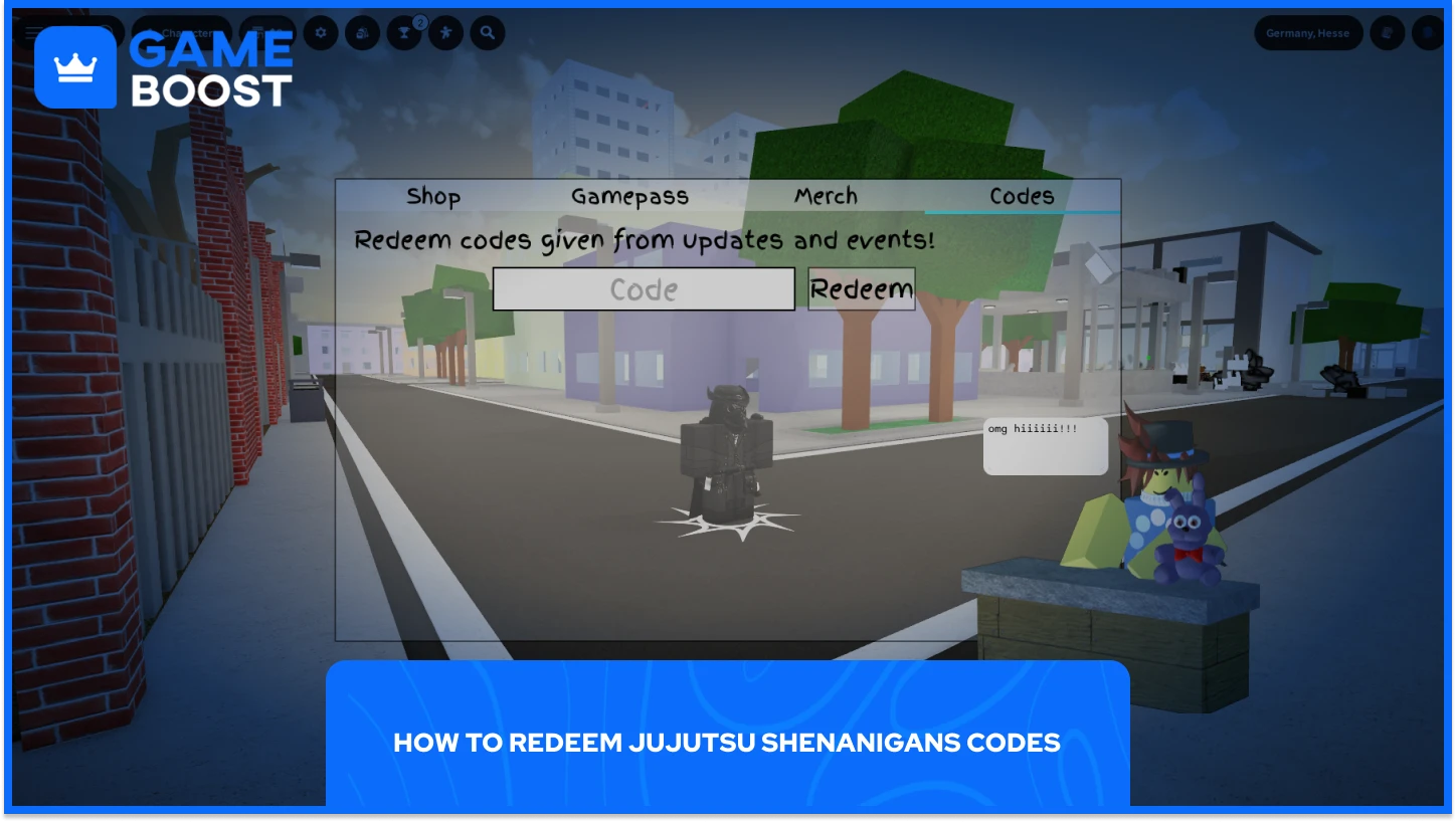 jujutsu shenanigans codes menu