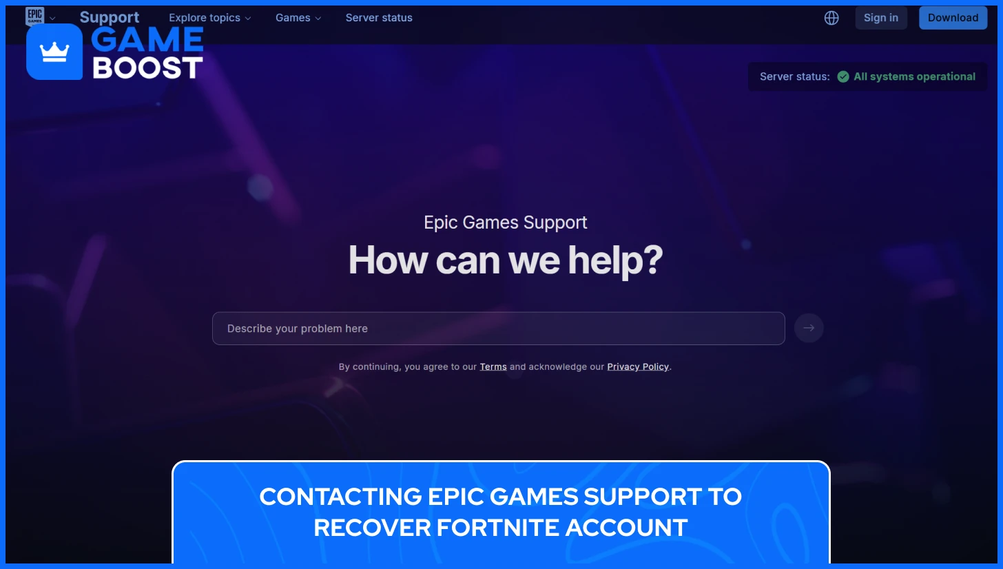 epic games fortnite account recovery