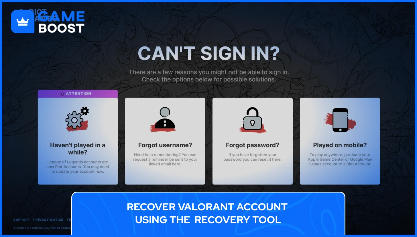 valorant account recovery tool