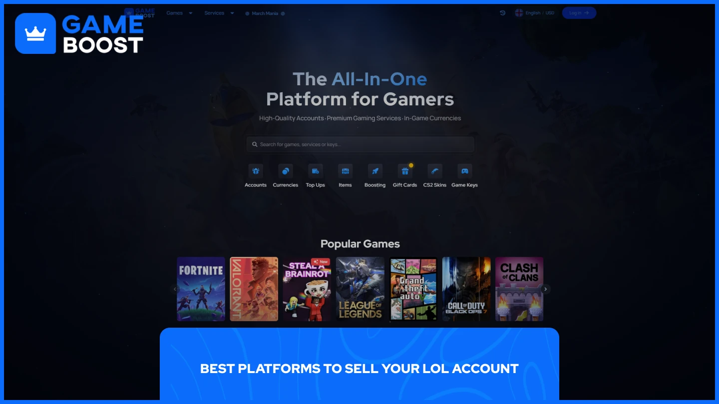 изображение главной страницы GameBoost