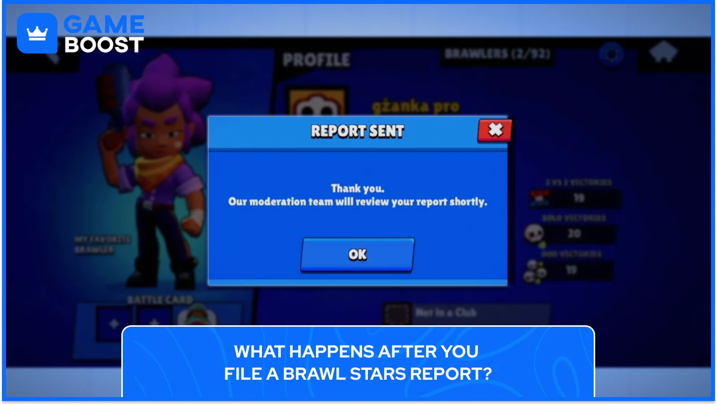 Złożenie raportu w Brawl Stars