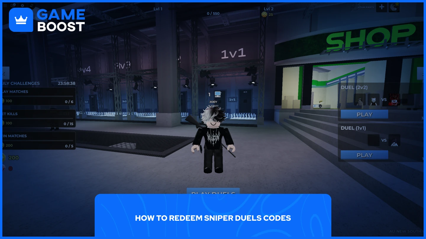 a picture of a player in a sniper duels lobby